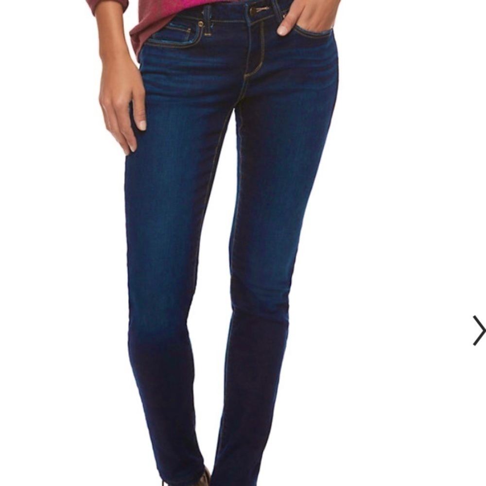 SOMOMA Size 2 Long Skinny Dark Wash Women’s Jeans